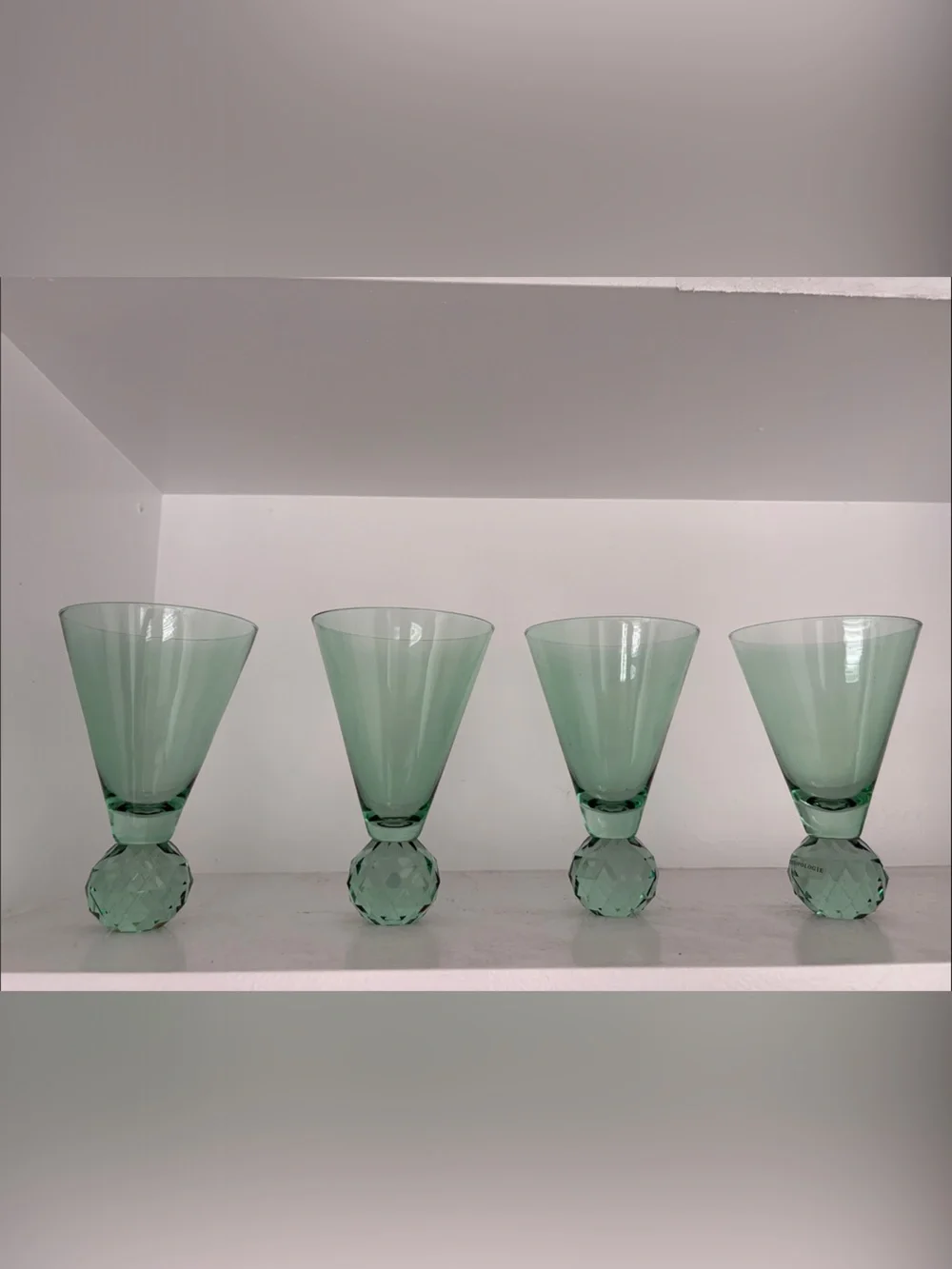 Anthropologie Gemma Martini Glasses, Set of 4